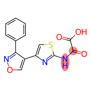 N-[4-[3-Phenyl-4-isoxazolyl]-2-thiazolyl]oxamidic acid