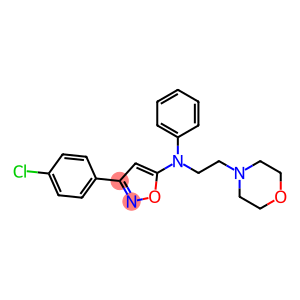 5-[N-Phenyl-N-(2-morpholinoethyl)amino]-3-(4-chlorophenyl)isoxazole
