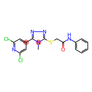 N1-PHENYL-2-([5-(2,6-DICHLORO-4-PYRIDYL)-4-METHYL-4H-1,2,4-TRIAZOL-3-YL]THIO)ACETAMIDE