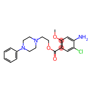 2-(N-(phenyl)piperazino)ethyl 4-amino-5-chloro-2-methoxybenzoate