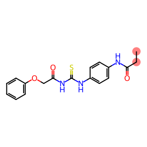 N-[4-({[(phenoxyacetyl)amino]carbothioyl}amino)phenyl]propanamide