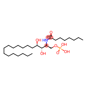 N-OCTANOYL PHYTOSPHINGOSINE-1-PHOSPHATE, [OCTANOYL-1-14C]