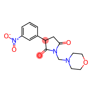N-(Morpholinomethyl)-2-(m-nitrophenyl)succinimide