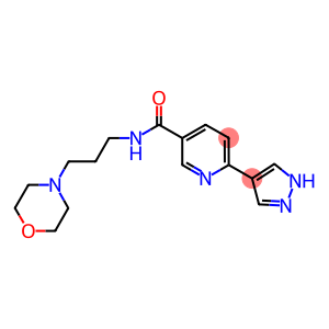 N-(3-MORPHOLIN-4-YLPROPYL)-6-(1H-PYRAZOL-4-YL)NICOTINAMIDE