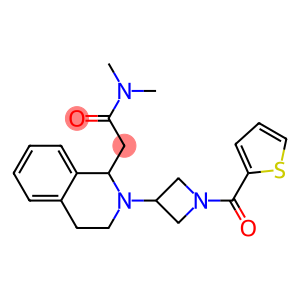 N,N-DIMETHYL-2-(2-[1-(2-THIENYLCARBONYL)AZETIDIN-3-YL]-1,2,3,4-TETRAHYDROISOQUINOLIN-1-YL)ACETAMIDE