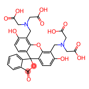 N,N'-[(3',6'-Dihydroxy-3-oxospiro[isobenzofuran-1(3H),9'-[9H]xanthene]-4',5'-diyl)bis(methylene)]bis[N-(carboxymethyl)glycine]