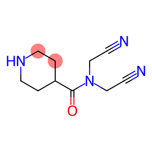 N,N-bis(cyanomethyl)piperidine-4-carboxamide