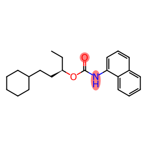 (+)-N-(1-Naphtyl)carbamic acid (R)-1-ethyl-3-cyclohexylpropyl ester