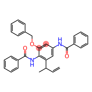 N,N'-[2-Benzyloxy-6-(1-methyl-2-propenyl)-1,4-phenylene]bis(benzamide)