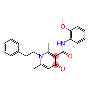 N-(2-Methoxyphenyl)-1-phenethyl-2,6-dimethyl-4-oxo-1,4-dihydro-3-pyridinecarboxamide