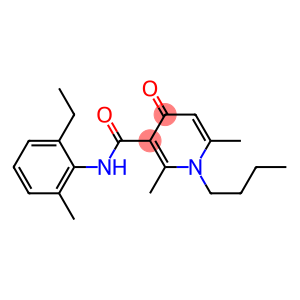 N-(2-Methyl-6-ethylphenyl)-1-butyl-2,6-dimethyl-4-oxo-1,4-dihydro-3-pyridinecarboxamide