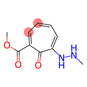 6-(N'-Methylhydrazino)-7-oxo-1,3,5-cycloheptatriene-1-carboxylic acid methyl ester