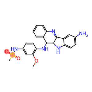 N-[3-Methoxy-4-[[7-amino-10H-indolo[3,2-b]quinolin-11-yl]amino]phenyl]methanesulfonamide