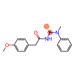 N'-[2-(4-methoxyphenyl)acetyl]-N-methyl-N-phenylthiourea