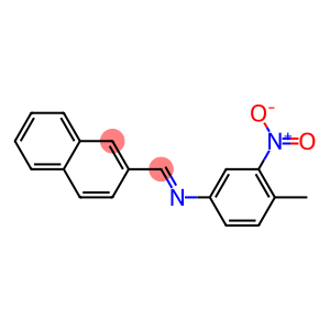 N-(4-methyl-3-nitrophenyl)-N-[(E)-2-naphthylmethylidene]amine