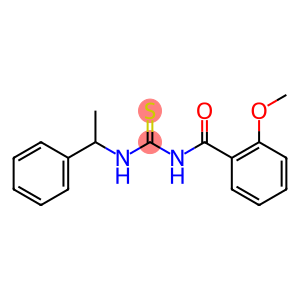 N-(2-methoxybenzoyl)-N'-(1-phenylethyl)thiourea