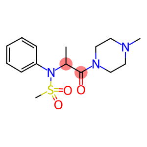 N-[1-methyl-2-(4-methyl-1-piperazinyl)-2-oxoethyl]-N-phenylmethanesulfonamide