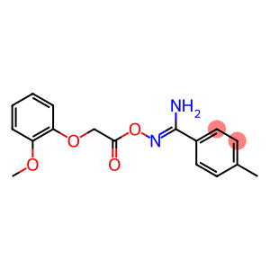 N'-{[(2-methoxyphenoxy)acetyl]oxy}-4-methylbenzenecarboximidamide