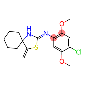 N1-(4-methylidene-3-thia-1-azaspiro[4.5]dec-2-yliden)-4-chloro-2,5-dimethox yaniline