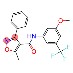 N4-[3-methoxy-5-(trifluoromethyl)phenyl]-5-methyl-3-phenylisoxazole-4-carboxamide
