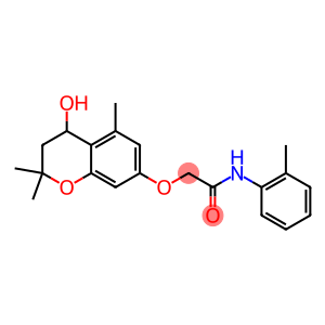 N1-(2-methylphenyl)-2-[(4-hydroxy-2,2,5-trimethyl-3,4-dihydro-2H-chromen-7-yl)oxy]acetamide