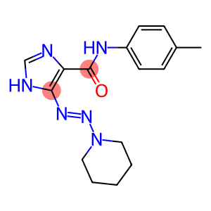 N-(4-METHYLPHENYL)-5-[(E)-PIPERIDIN-1-YLDIAZENYL]-1H-IMIDAZOLE-4-CARBOXAMIDE