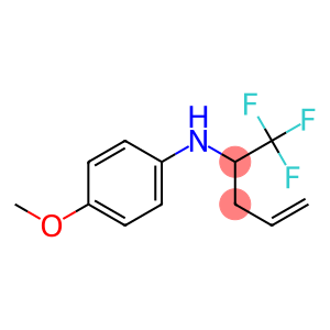 N-(4-METHOXYPHENYL)-N-[1-(TRIFLUOROMETHYL)-3-BUTENYL]AMINE