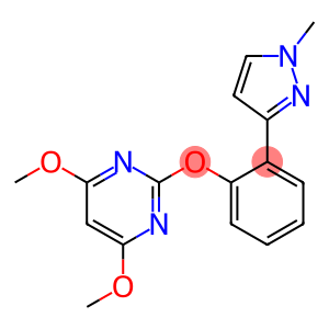 2-[2-(N-METHYLPYRAZOL-3-YL)PHENYLOXY]-4,6-DIMETHOXYPYRIMIDINE