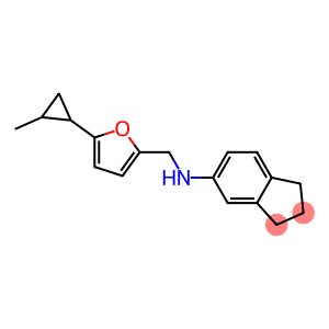 N-{[5-(2-methylcyclopropyl)furan-2-yl]methyl}-2,3-dihydro-1H-inden-5-amine