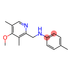 N-[(4-methoxy-3,5-dimethylpyridin-2-yl)methyl]-4-methylaniline