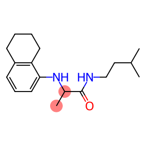 N-(3-methylbutyl)-2-(5,6,7,8-tetrahydronaphthalen-1-ylamino)propanamide