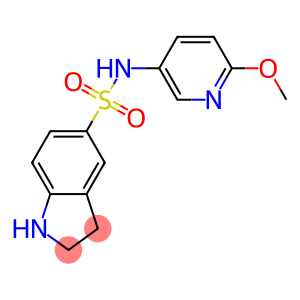 N-(6-methoxypyridin-3-yl)-2,3-dihydro-1H-indole-5-sulfonamide