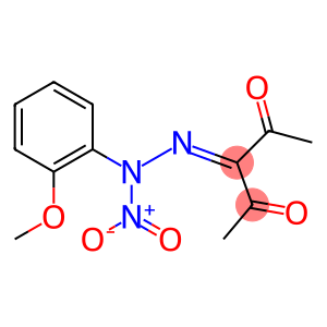 3-[2-Nitro-2-(2-methoxyphenyl)hydrazono]pentane-2,4-dione