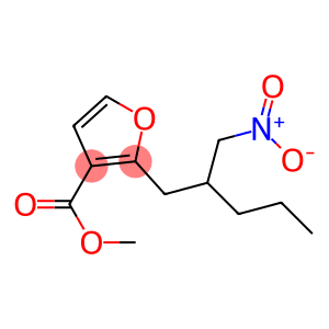 2-[2-(Nitromethyl)pentyl]furan-3-carboxylic acid methyl ester