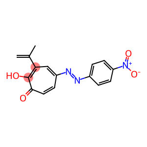5-(4-Nitrophenylazo)-2-hydroxy-3-(1-methylethenyl)-2,4,6-cycloheptatrien-1-one