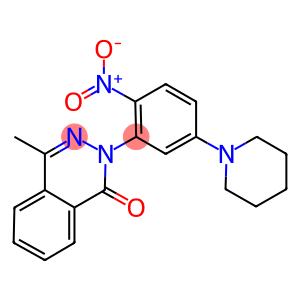 2-[2-nitro-5-(1-piperidinyl)phenyl]-4-methyl-1(2H)-phthalazinone