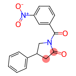 1-{3-nitrobenzoyl}-4-phenyl-2-pyrrolidinone