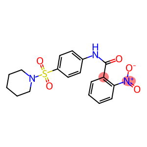 2-nitro-N-[4-(piperidin-1-ylsulfonyl)phenyl]benzamide
