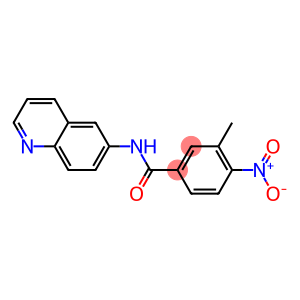 4-nitro-3-methyl-N-(6-quinolinyl)benzamide