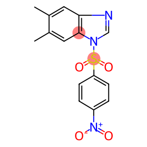 1-({4-nitrophenyl}sulfonyl)-5,6-dimethyl-1H-benzimidazole