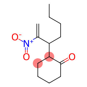 2-(2-nitrohept-1-en-3-yl)cyclohexan-1-one