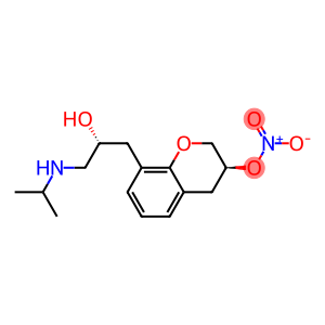 Nitric acid (3S)-8-[(2R)-2-hydroxy-3-(1-methylethyl)aminopropyl]chroman-3-yl ester