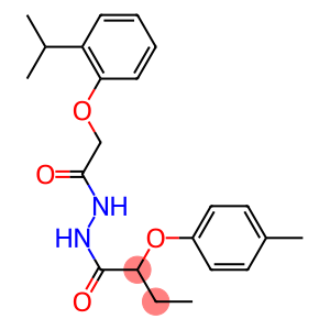 N'-[2-(2-isopropylphenoxy)acetyl]-2-(4-methylphenoxy)butanohydrazide
