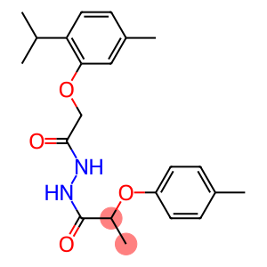 N'-[2-(2-isopropyl-5-methylphenoxy)acetyl]-2-(4-methylphenoxy)propanohydrazide