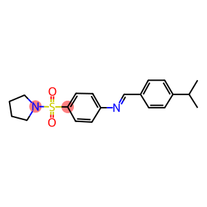 N-(4-isopropylbenzylidene)-N-[4-(1-pyrrolidinylsulfonyl)phenyl]amine