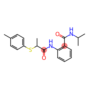 N-isopropyl-2-({2-[(4-methylphenyl)sulfanyl]propanoyl}amino)benzamide