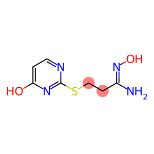N'-hydroxy-3-[(4-hydroxypyrimidin-2-yl)sulfanyl]propanimidamide
