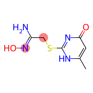 N'-hydroxy-2-[(6-methyl-4-oxo-1,4-dihydropyrimidin-2-yl)sulfanyl]ethanimidamide