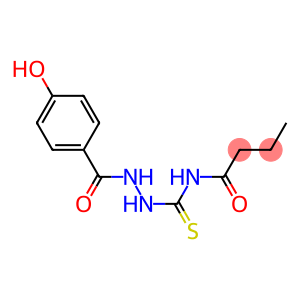 N-{[2-(4-hydroxybenzoyl)hydrazino]carbothioyl}butanamide