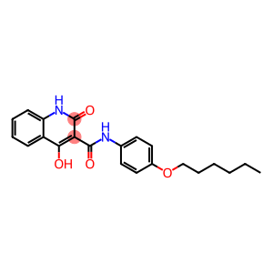 N-[4-(hexyloxy)phenyl]-4-hydroxy-2-oxo-1,2-dihydroquinoline-3-carboxamide
